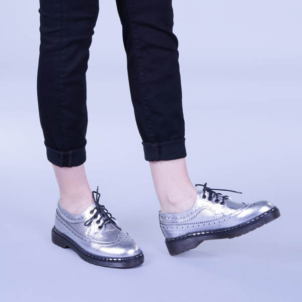 Pantofi casual dama Angela argintii Incaltaminte Dama 2023-02-03